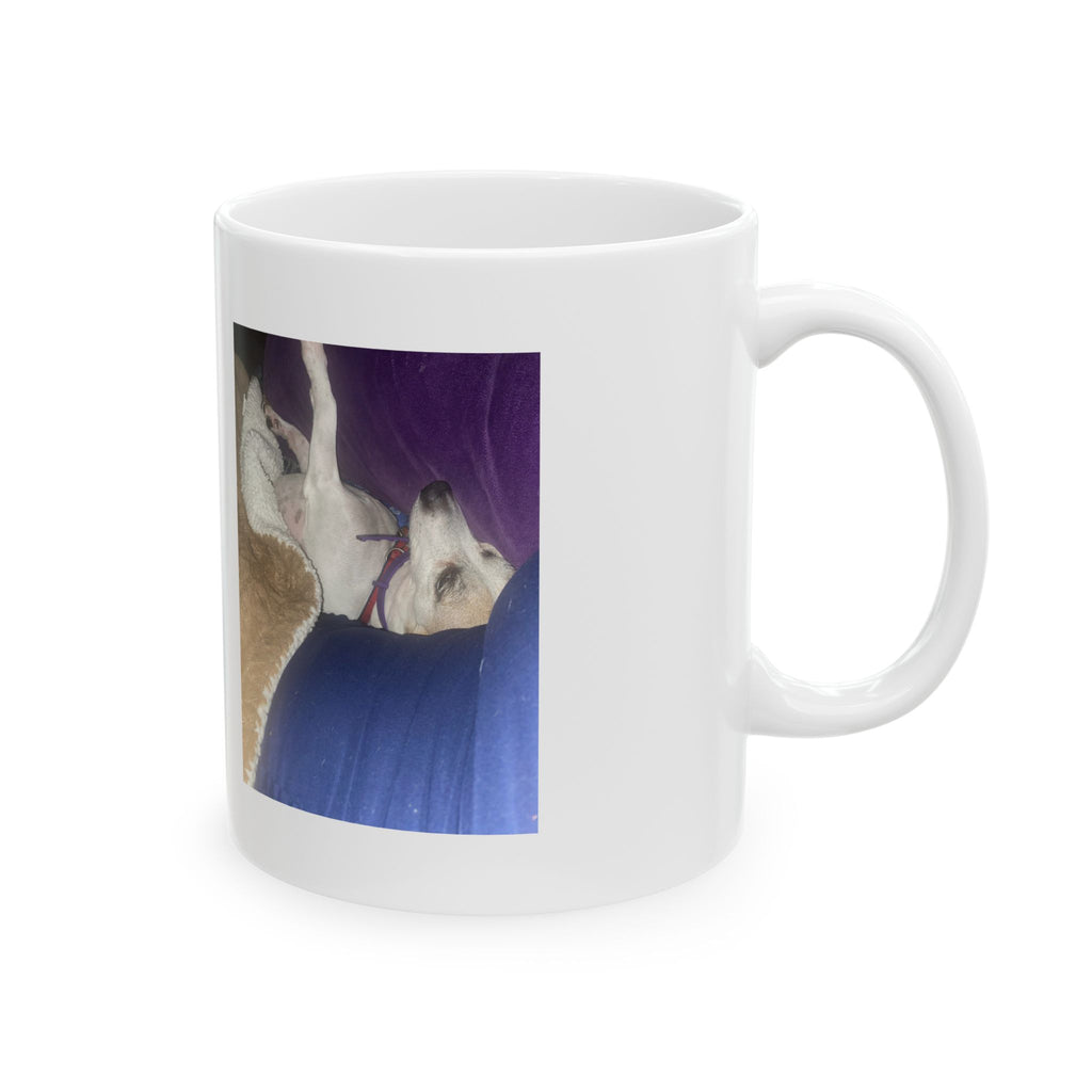 Sleepy Pup Personalized Photo Mug