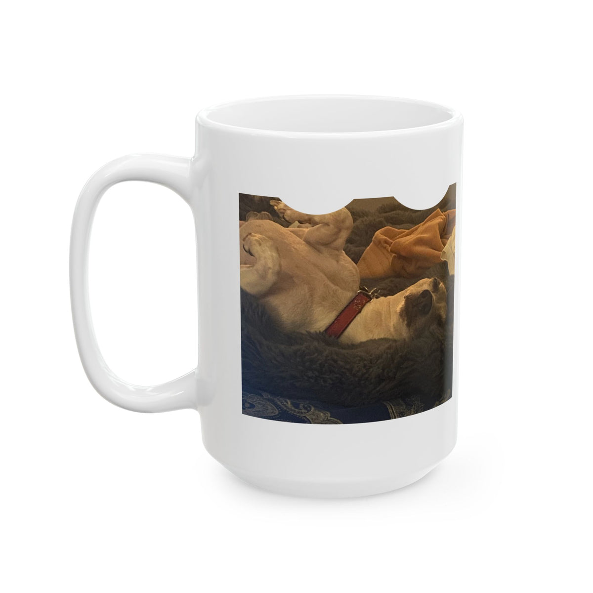 Sleepy Pup Personalized Photo Mug