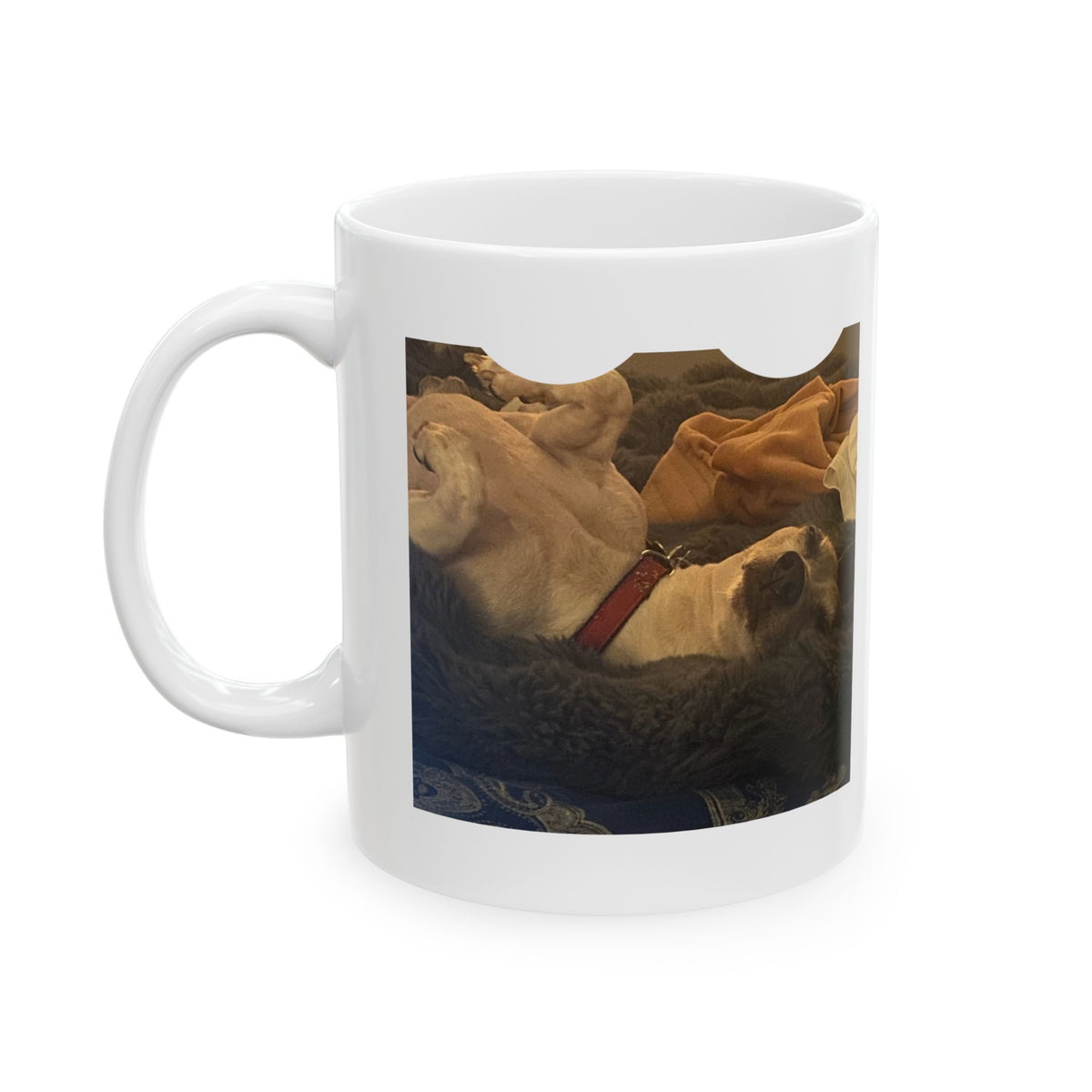 Sleepy Pup Personalized Photo Mug