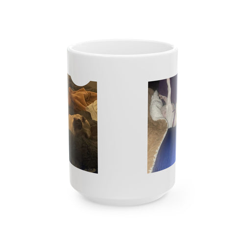 Sleepy Pup Personalized Photo Mug